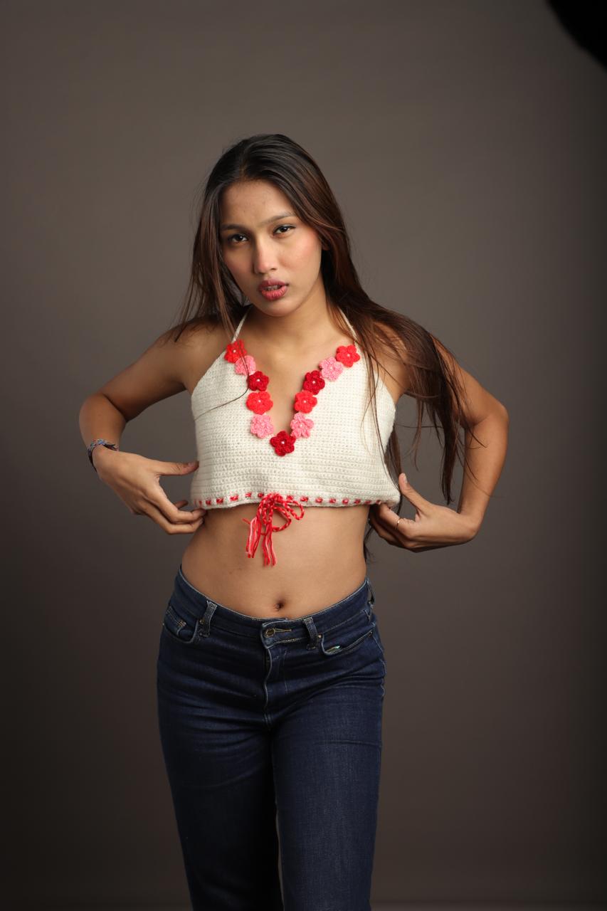 Handmade Knitted Wool Bralette