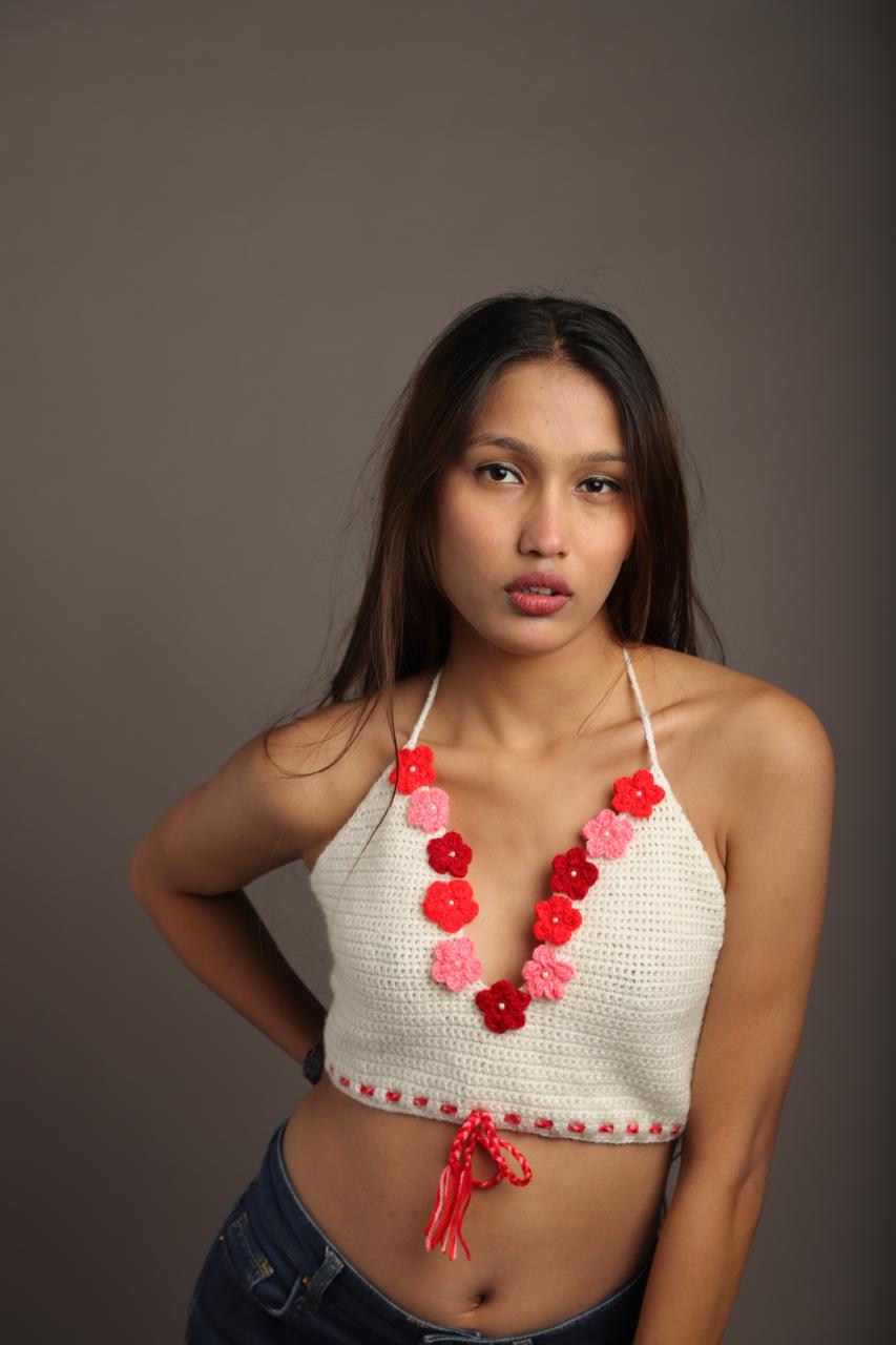 Handmade Knitted Wool Bralette
