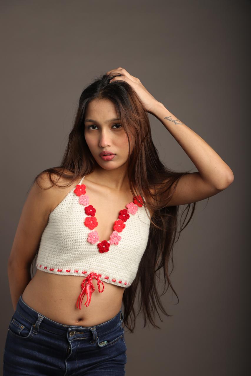 Handmade Knitted Wool Bralette